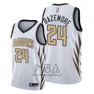 Camiseta Atlanta Hawks Kent Bazemore NO 24 Ciudad Edition Blanco