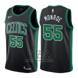 Camiseta Boston Celtics Greg Monroe NO 55 Statement 2017-18 Negro