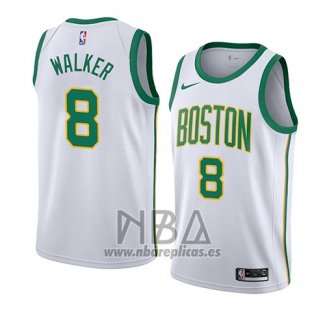 Camiseta Boston Celtics Kemba Walker NO 8 Ciudad 2019-20 Blanco