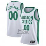 Camiseta Boston Celtics Personalizada Ciudad 2020-21 Blanco