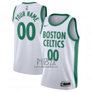 Camiseta Boston Celtics Personalizada Ciudad 2020-21 Blanco