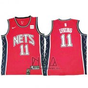 Camiseta Brooklyn Nets Kyrie Irving NO 11 Retro Rojo