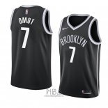 Camiseta Brooklyn Nets Nuni Omot NO 7 Icon 2018 Negro