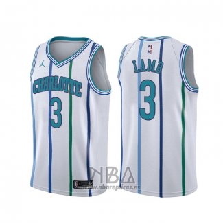 Camiseta Charlotte Hornets Jeremy Lamb NO 3 Classic Blanco