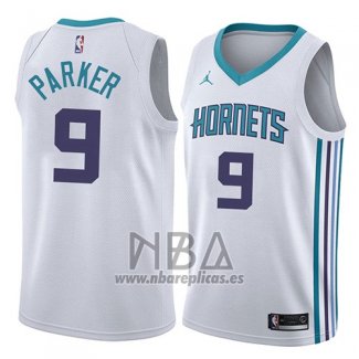 Camiseta Charlotte Hornets Tony Parker NO 9 Association 2018 Blanco