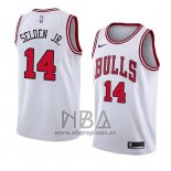 Camiseta Chicago Bulls Wayne Selden Jr. NO 14 Association 2018 Blanco