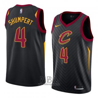 Camiseta Cleveland Cavaliers Iman Shumpert NO 4 Statement 2018 Negro