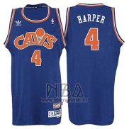 Camiseta Cleveland Cavaliers Ron Harper NO 4 Retro 2008 Azul