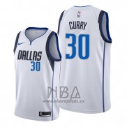 Camiseta Dallas Mavericks Seth Curry NO 30 Association Blanco