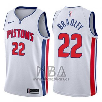 Camiseta Detroit Pistons Avery Bradley NO 22 Association 2017-18 Blanco