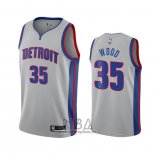 Camiseta Detroit Pistons Christian Wood NO 35 Statement 2020-21 Gris