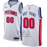 Camiseta Detroit Pistons Personalizada 2017-18 Blanco