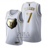 Camiseta Golden Edition Memphis Grizzlies Justise Winslow NO 7 2019-20 Blanco