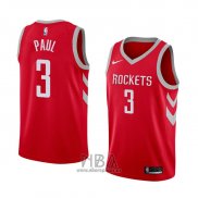 Camiseta Houston Rockets Chris Paul NO 3 Icon 2018 Rojo