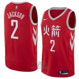 Camiseta Houston Rockets Demetrius Jackson NO 2 Ciudad 2018 Rojo