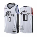 Camiseta Los Angeles Clippers Derrick Walton Jr. NO 10 Ciudad Blanco