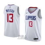 Camiseta Los Angeles Clippers Jamil Wilson NO 13 Association 2018 Blanco