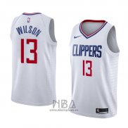 Camiseta Los Angeles Clippers Jamil Wilson NO 13 Association 2018 Blanco