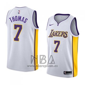 Camiseta Los Angeles Lakers Isaiah Thomas NO 7 Association 2018 Blanco