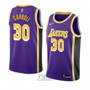 Camiseta Los Angeles Lakers Jeffrey Carroll NO 30 Statement 2018-19 Violeta