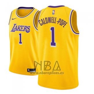 Camiseta Los Angeles Lakers Kentavious Caldwell-Pope NO 1 Icon 2018-19 Oro