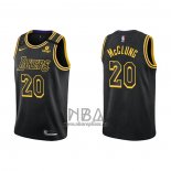 Camiseta Los Angeles Lakers Mac McClung NO 20 Mamba 2021-22 Negro