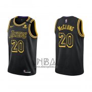 Camiseta Los Angeles Lakers Mac McClung NO 20 Mamba 2021-22 Negro