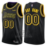 Camiseta Los Angeles Lakers Personalizada 2017-18 Negro