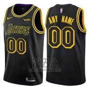 Camiseta Los Angeles Lakers Personalizada 2017-18 Negro