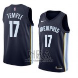 Camiseta Memphis Grizzlies Garrett Temple NO 17 Icon 2018 Azul