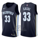 Camiseta Memphis Grizzlies Marc Gasol NO 33 Icon 2017-18 Azul