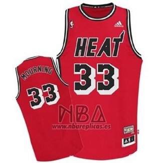 Camiseta Miami Heat Alonzo Mourning NO 33 Retro Rojo