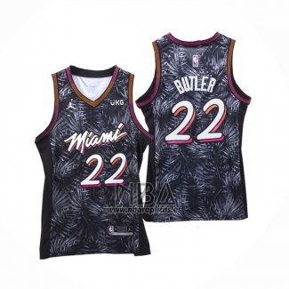 Camiseta Miami Heat Jimmy Butler NO 22 Fashion Royalty Negro