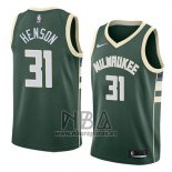 Camiseta Milwaukee Bucks John Henson NO 31 Icon 2018 Verde