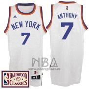 Camiseta New York Knicks Carmelo Anthony NO 7 Retro Blanco