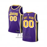 Camiseta Nino Los Angeles Lakers Personalizada Statement 2018-19 Violeta