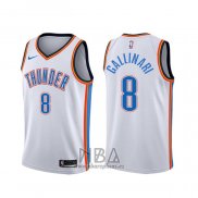 Camiseta Oklahoma City Thunder Danilo Gallinari NO 8 Association Blanco