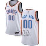 Camiseta Oklahoma City Thunder Personalizada 2017-18 Blanco