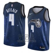 Camiseta Orlando Magic Arron Afflalo NO 4 Ciudad 2018 Azul