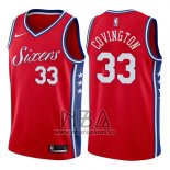 Camiseta Philadelphia 76ers Robert Covington NO 33 Statement 2017-18 Rojo