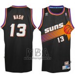 Camiseta Phoenix Suns Steve Nash NO 13 Retro Negro