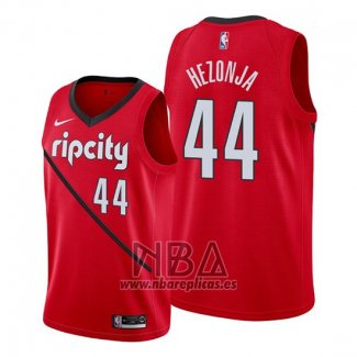 Camiseta Portland Trail Blazers Mario Hezonja NO 44 Earned Rojo