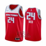 Camiseta Sacramento Kings Buddy Hield NO 24 Ciudad Rojo