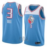 Camiseta Sacramento Kings George Hill NO 3 Ciudad 2018 Azul