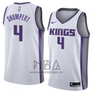 Camiseta Sacramento Kings Iman Shumpert NO 4 Association 2018 Blanco