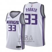 Camiseta Sacramento Kings Jabari Parker NO 33 Association 2019-20 Blanco