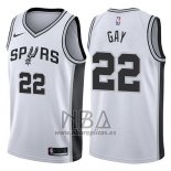 Camiseta San Antonio Spurs Rudy Gay NO 22 2017-18 Blanco