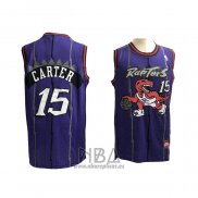 Camiseta Toronto Raptors Vince Carter NO 15 Retro Violeta