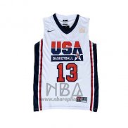 Camiseta USA 1992 Chris Paul NO 13 Blanco