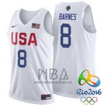 Camiseta USA 2016 Jerry Stackhouse NO 8 Blanco